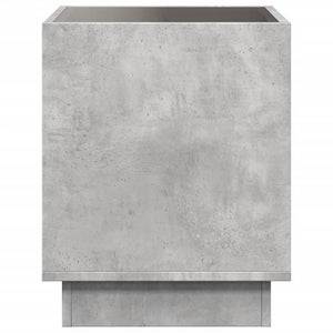 Couchtisch mit Infinity-LED Betongrau 50x50 cm
