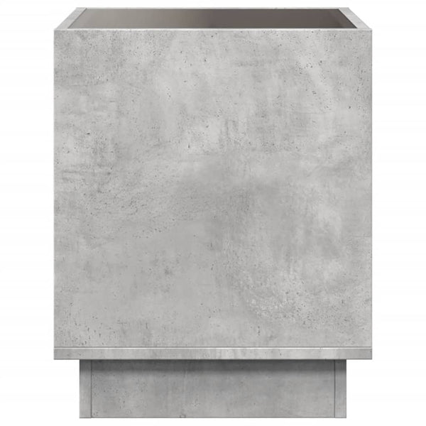 Couchtisch mit Infinity-LED Betongrau 50x50 cm