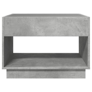 Couchtisch Betongrau mit Infinity-LED 70x50 cm
