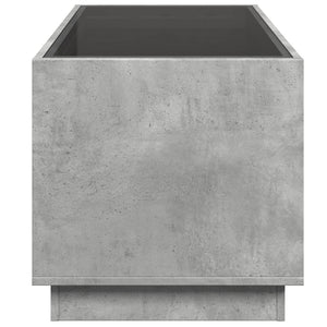 Couchtisch Betongrau mit Infinity-LED 70x50 cm