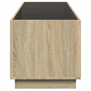 vidaXL Coffee Table with Infinity LED Sonoma Oak 90x50x50 cm