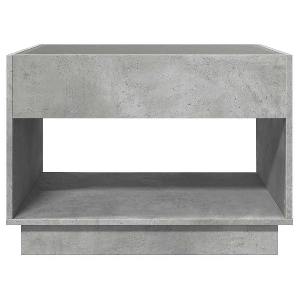 Couchtisch Betongrau mit Infinity-LED 90x50 cm