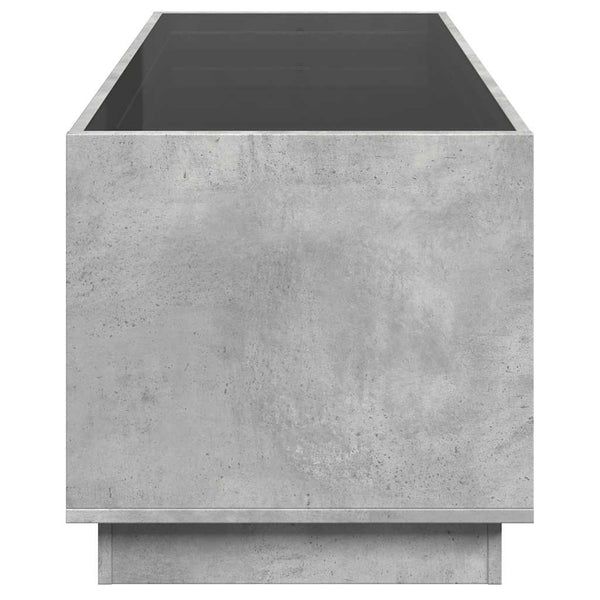 Couchtisch Betongrau mit Infinity-LED 90x50 cm
