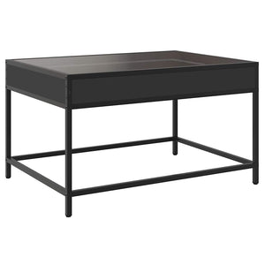 LED Couchtisch Schwarz 70x50 cm