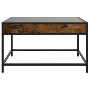vidaXL Table basse avec LED Infinity chêne fumé 70x50x41 cm