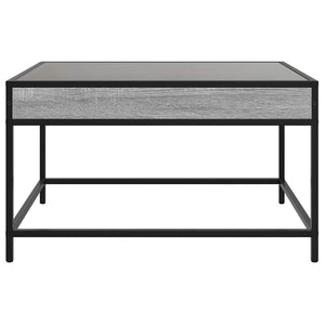 vidaXL Table basse avec LED Infinity gris sonoma 70x50x41 cm