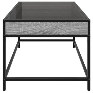 vidaXL Table basse avec LED Infinity gris sonoma 70x50x41 cm