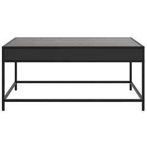 vidaXL Coffee Table with Infinity LED Black 90x50x41 cm