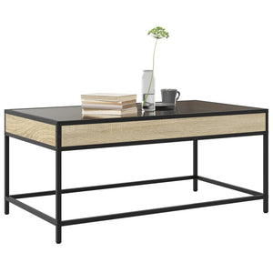 vidaXL Table basse avec LED Infinity chêne Sonoma 90x50x41 cm