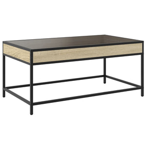 vidaXL Table basse avec LED Infinity chêne Sonoma 90x50x41 cm