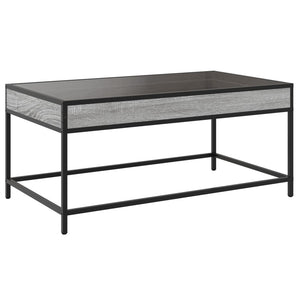 vidaXL Table basse avec LED Infinity Gris Sonoma 90x50x41 cm