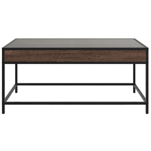 vidaXL Table basse avec LED Infinity aspect chêne marron 90x50x41 cm
