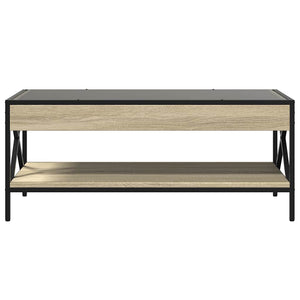 vidaXL Table basse avec LED Infinity chêne Sonoma 90x50x38 cm