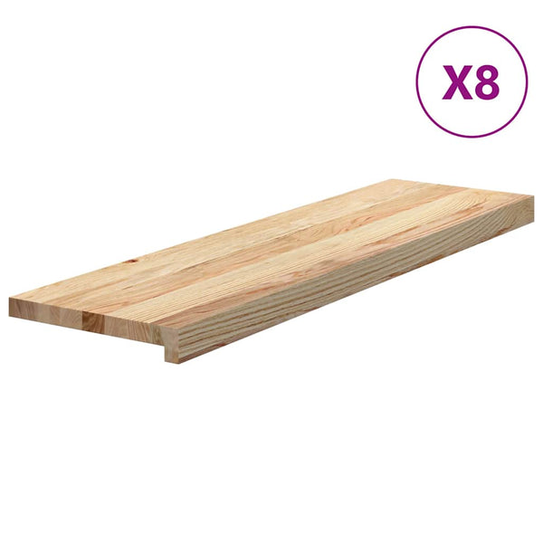 Eichenholz Treppenstufen, 8er Set, 90cm