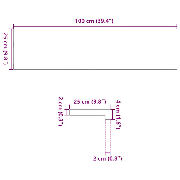 Eiche Treppenstufen Massivholz 100x25 cm 16 Stk