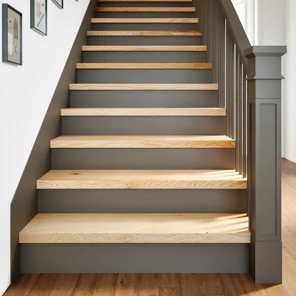Eichenholz Treppenstufen, 16er Set, 90x30 cm