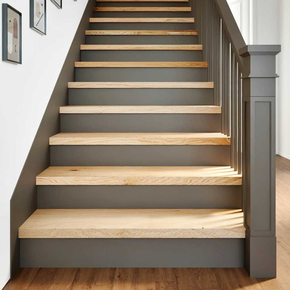 Eiche Treppenstufen Massivholz 100x30 cm, 16er Set