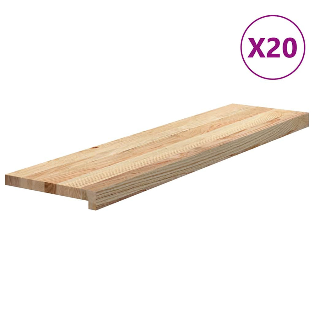 Eiche Treppenstufen Massivholz 100x30 cm, 20er Set