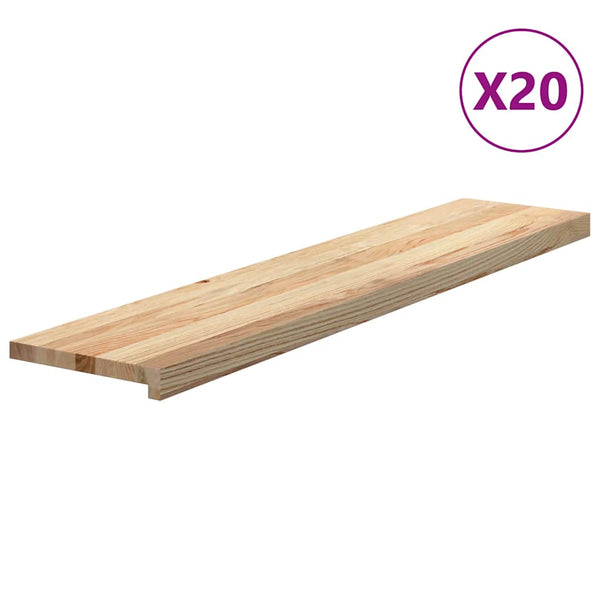 Eiche Treppenstufen Massivholz 120x30 cm, 20er Set