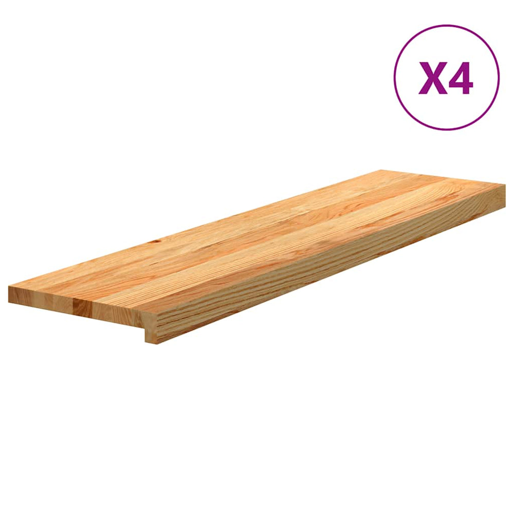 Eiche Treppenstufen Hellbraun 100x25cm 4er Set