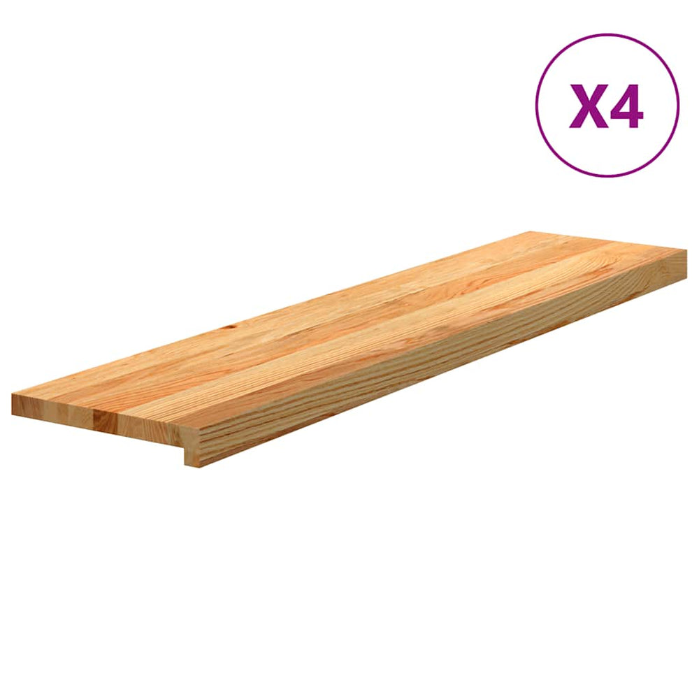 Eiche Treppenstufen Hellbraun 110x25cm - 4er Set
