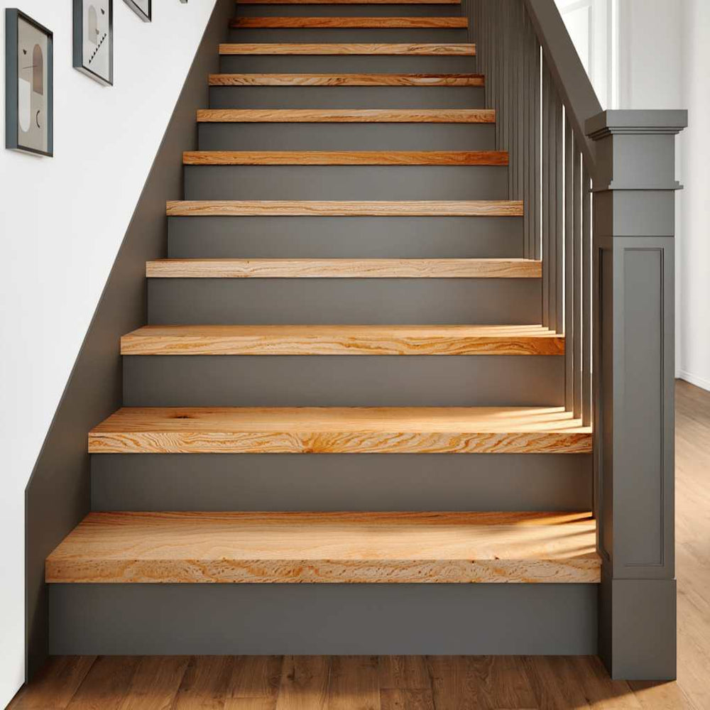 Eiche Treppenstufen Hellbraun 90x30 cm 4er Set