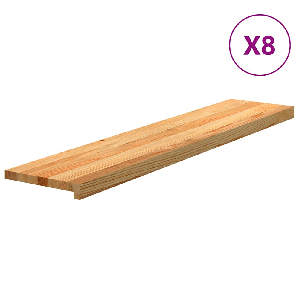 Eiche Treppenstufen Hellbraun 120x30cm 8er Set