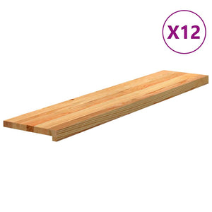 Eichenholz Treppenstufen Hellbraun 120cm 12er Set