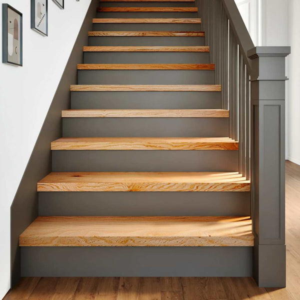 Eiche Treppenstufen Hellbraun 100x25cm 16er Set