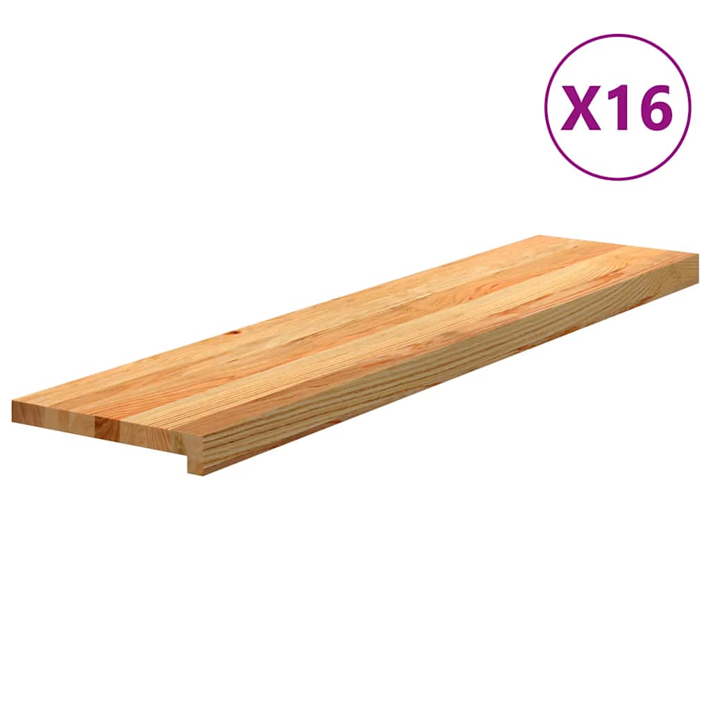 Eiche Treppenstufen Hellbraun 110x30cm, 16er Set