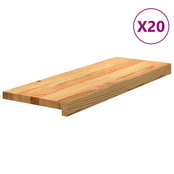 Eiche Treppenstufen Hellbraun 70x25 cm, 20er Set