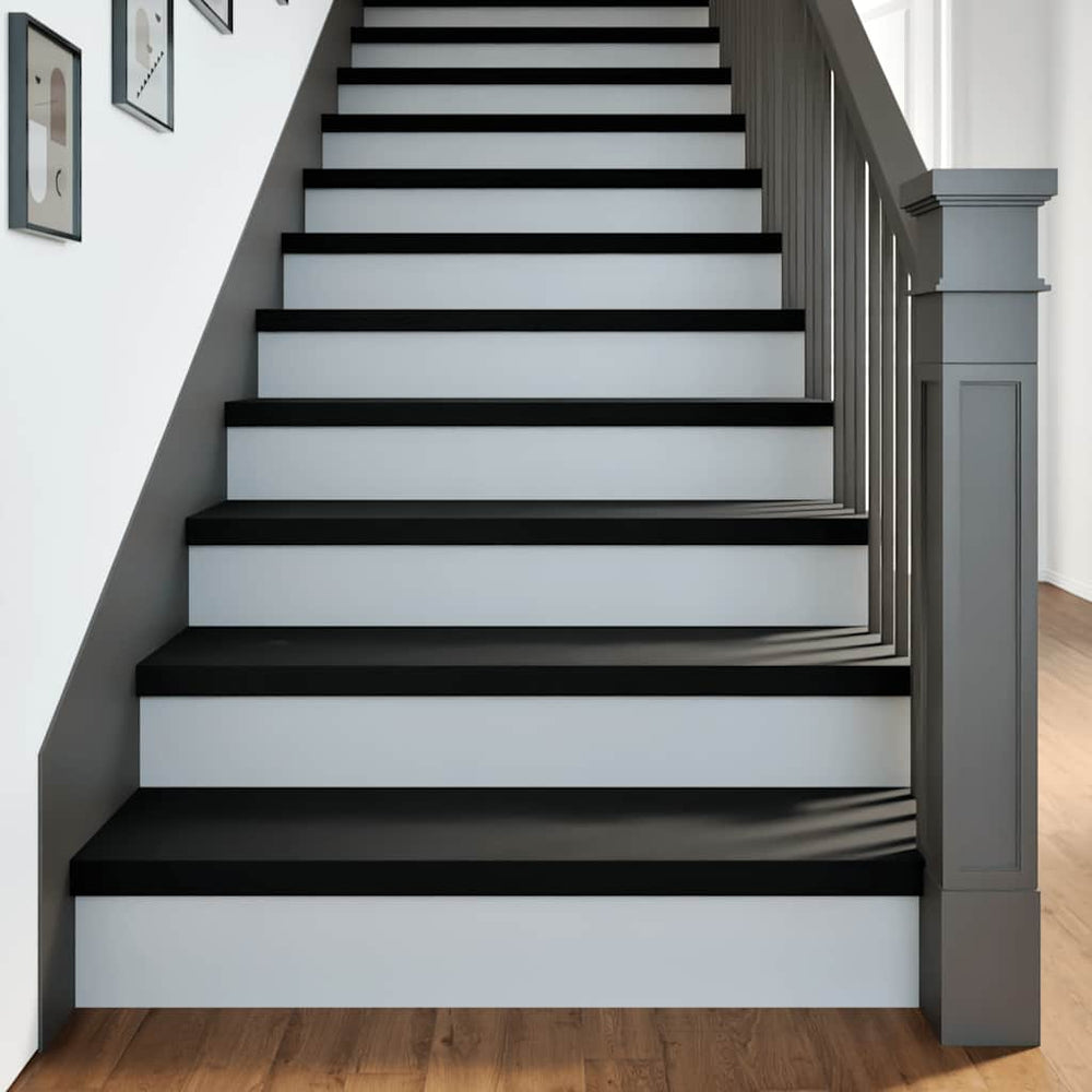 Eichenholz Treppenstufen Dunkelbraun 100x25cm 4er Set