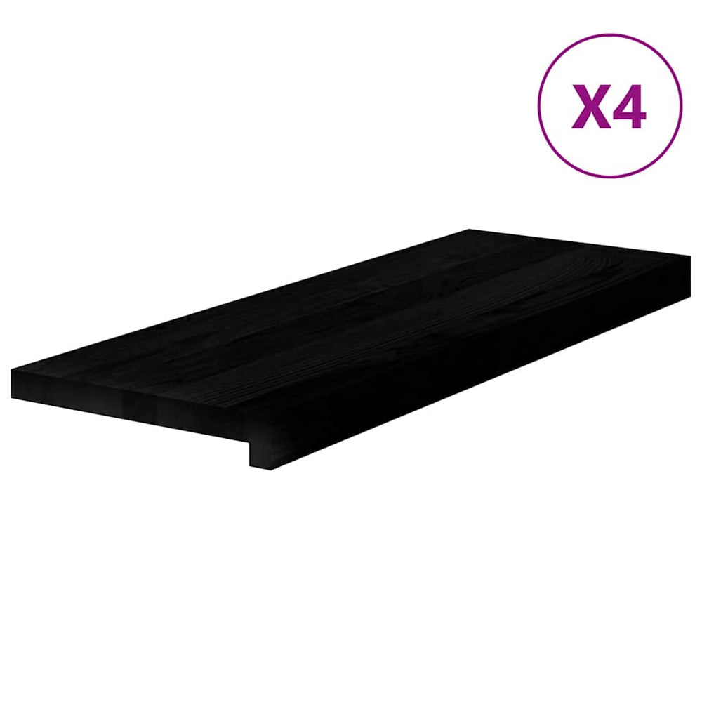 Eiche Treppenstufen Dunkelbraun 70x30 cm, 4er Set