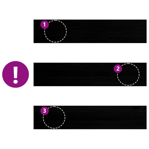 Eiche Treppenstufen Dunkelbraun 120x30cm 4er Set