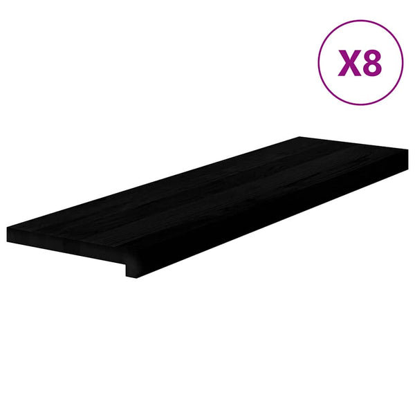 Treppenstufen Eiche Dunkelbraun 90x30 cm, 8er Set