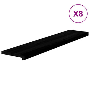 Eichenholz Treppenstufen Dunkelbraun 120x30cm 8er Set