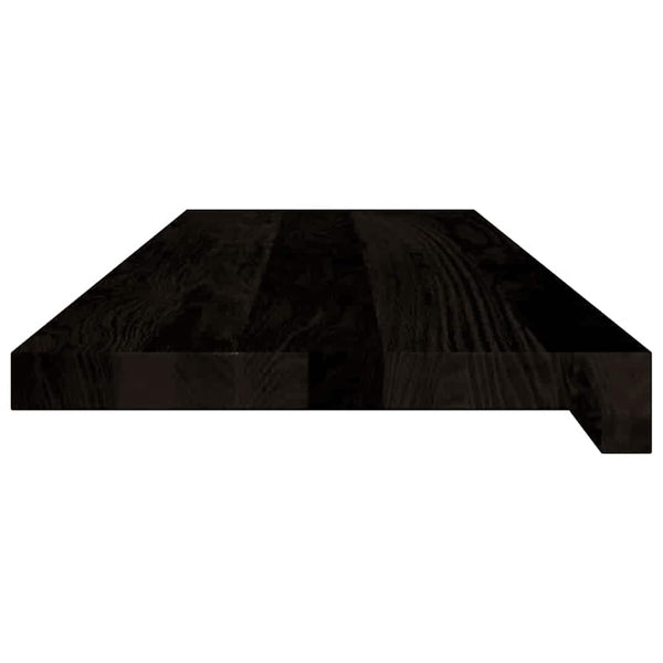Eiche Treppenstufen Dunkelbraun 80x25cm, 12er Set