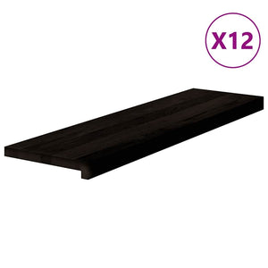 Treppenstufen Eiche Dunkelbraun 90x25 cm (12 Stk.)