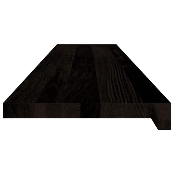 Treppenstufen Dunkelbraun 120x25 cm Eiche Massivholz 12er Set