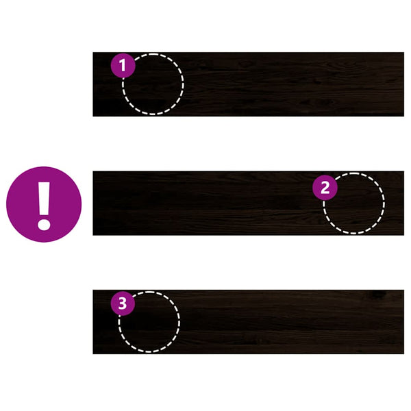 Treppenstufen Dunkelbraun 120x25 cm Eiche Massivholz 12er Set
