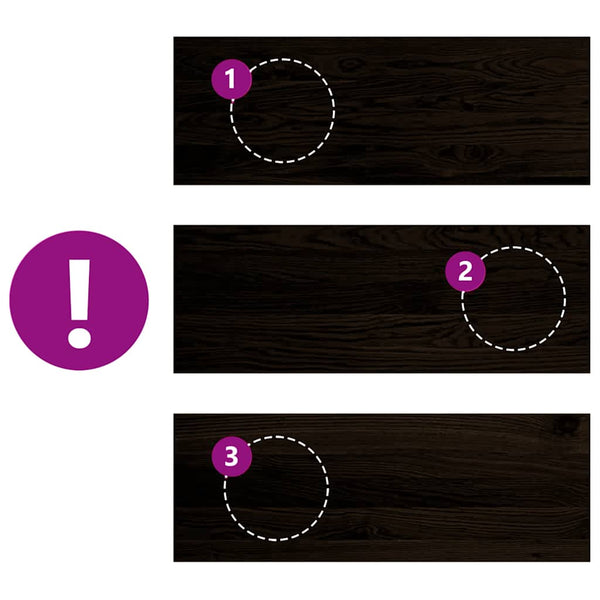 Eiche Treppenstufen Dunkelbraun 70x30 cm, 12er Set