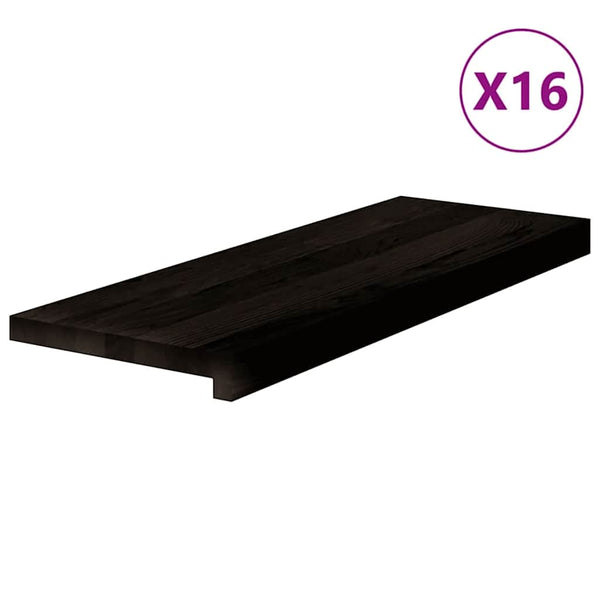 Eiche Treppenstufen Dunkelbraun 70x25 cm, 16er Set