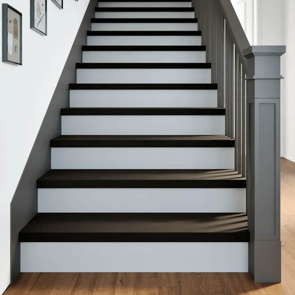 Treppenstufen Dunkelbraun 90x25cm Eiche Massivholz 16er Set