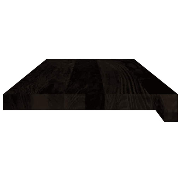 Eichenholz Treppenstufen Dunkelbraun 70x30 cm, 16er Set