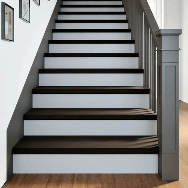 Eiche Treppenstufen Dunkelbraun 90x30 cm, 16er Set