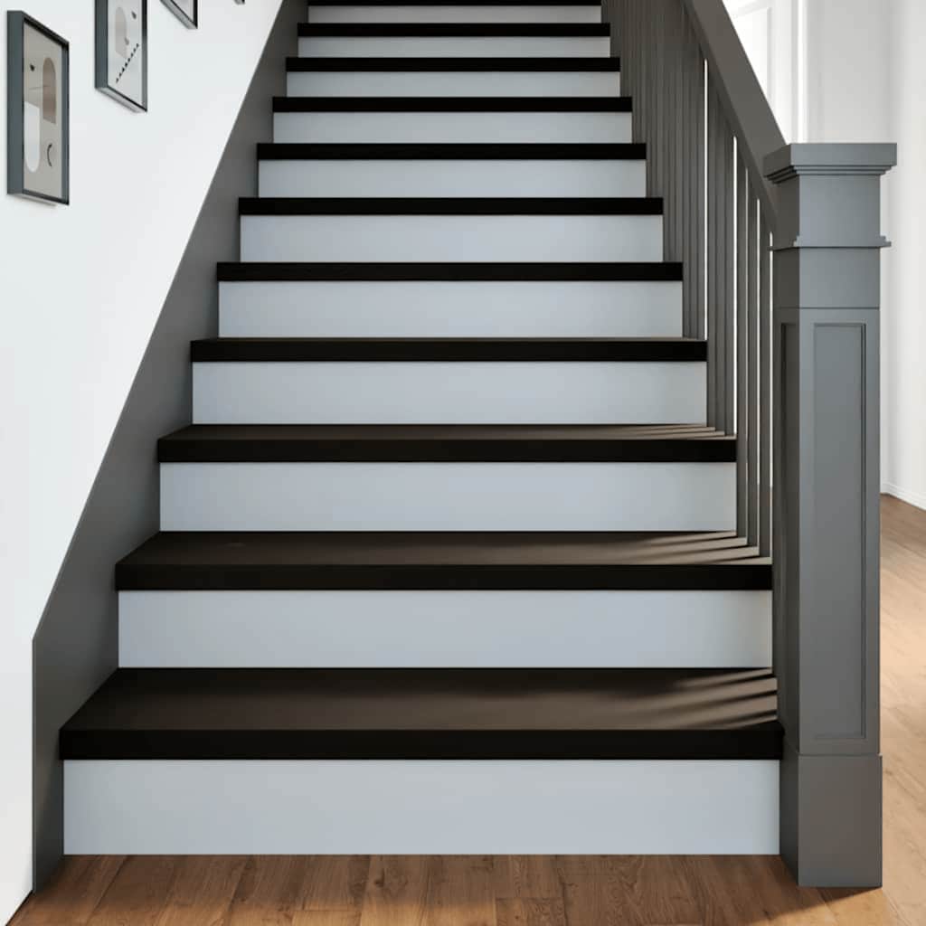 Eiche Treppenstufen Dunkelbraun 100x30cm, 16er Set