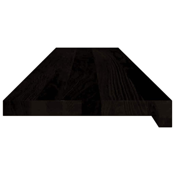 Treppenstufen Dunkelbraun 110x30 cm Eiche Massivholz 16 Stk