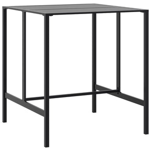 7-teiliges Gartenbar-Set Schwarz Stahl