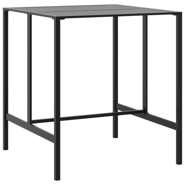 7-teiliges Gartenbar-Set Schwarz Stahl