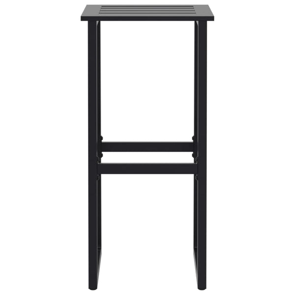 7-teiliges Gartenbar-Set Schwarz Stahl